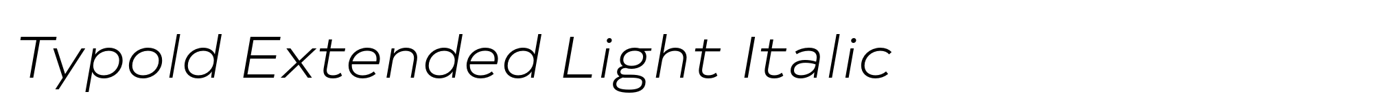 Typold Extended Light Italic image
